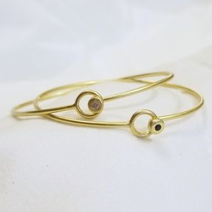Madewell Gold Bangle and ring set